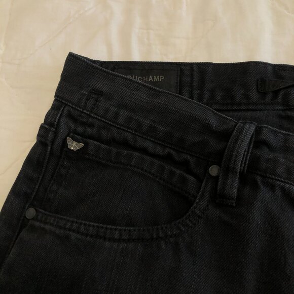 Duchamp London Black Cotton Jeans Straight Leg Size 29x30 - Picture 7 of 12